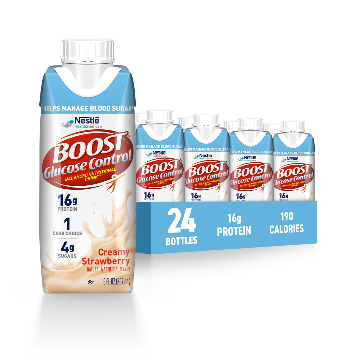 BOOST Glucose Control Ready to Drink Nutritional Drink, Chocolate, 8 FL OZ